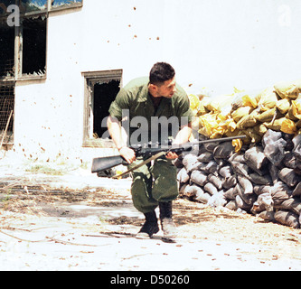 Der Krieg im ehemaligen Jugoslawien Stockfoto