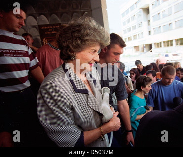 Verurteilter Kriegsverbrecher Biljana Plavsic Stockfoto