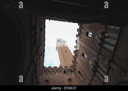 Palazzo Pubblico in Siena, Italien Stockfoto