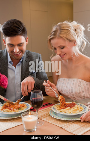 Paar auf romantisches date Stockfoto