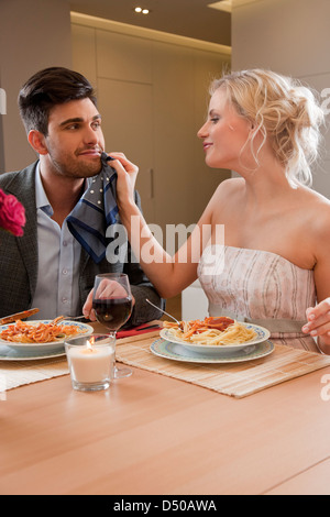 Paar auf romantisches date Stockfoto