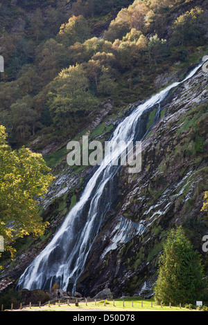 Powerscourt Wasserfall, der höchste Wasserfall in Irland, County Wicklow, Ireland. Stockfoto