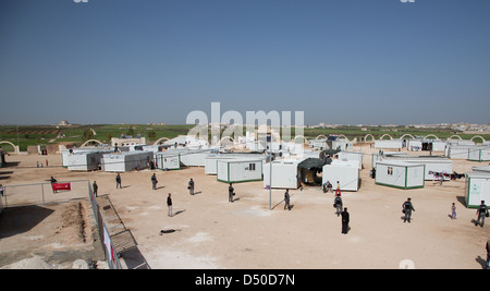 König Abdullah Park Flüchtlingslager für Syrer in Jordanien nahe der syrischen Grenze fliehen Stockfoto