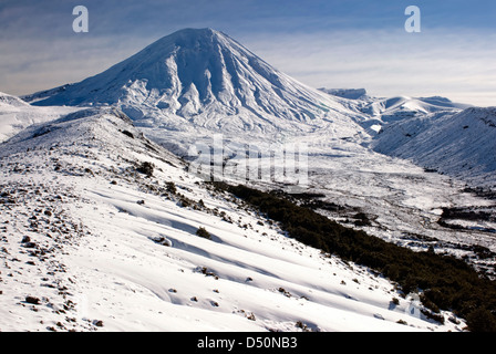 Mount Ngauruhoe, Tongariro Nationalpark, Manawatu-Wanganui, Neuseeland Stockfoto