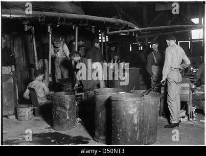 Tageslichtszene. Wheaton Glashütten. Millville, N.J., November 1909 Stockfoto