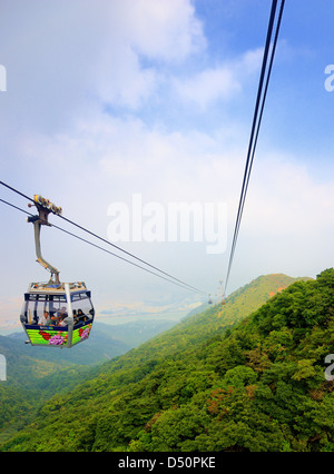 Ngong Ping Seilbahn 15. Oktober 2012 in Hongkong, VR China. Stockfoto