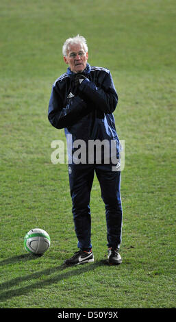 Dänische nationale Fußball-Spieler (Trainer Morten Olsen) trainieren in Olmütz am 21. März 2013 vor dem WM-Qualifikationsspiel gegen die Tschechische Republik. (CTK Foto/Ludek Perina) Stockfoto