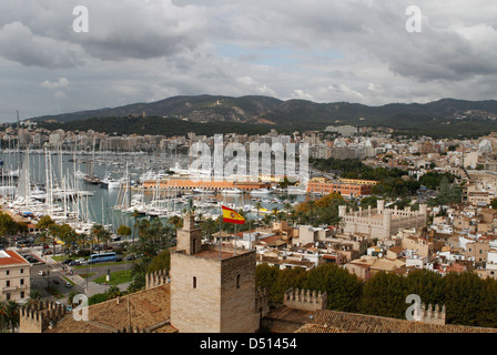 Auf der spanischen Balearen-Insel Palma de Mallorca anzeigen Stockfoto