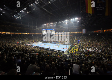 Berlin, Deutschland, Innenraum der O2 World Arena Stockfoto