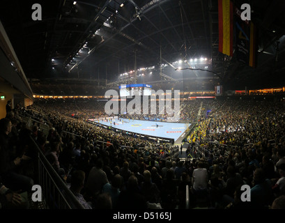 Berlin, Deutschland, Innenraum der O2 World Arena Stockfoto