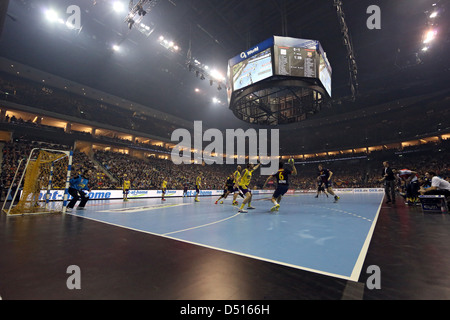 Berlin, Deutschland, Innenraum der O2 World Arena Stockfoto