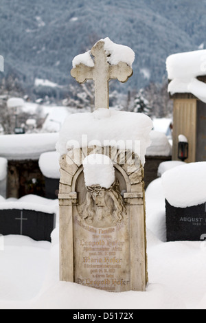 Afritz am See, Österreich, schickte Schneiter Grabstein auf dem Friedhof in Afritz Stockfoto