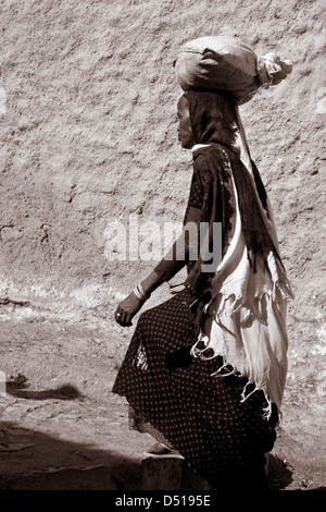 Bunte Straßenbild, Harar Jugol (Altstadt), Äthiopien Stockfoto