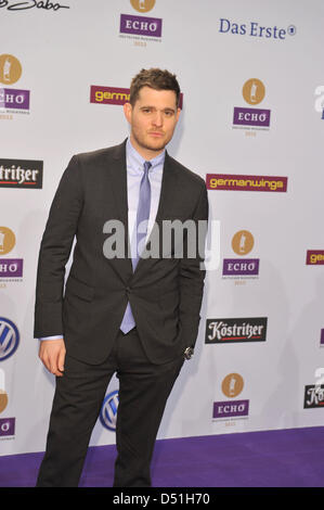 Kanadischer Sänger Michael Bublé bei den Echo Awards 2013 in Berlin. 21. März 2013 Stockfoto