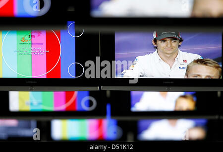 Motorsport: FIA Formel 1 Weltmeisterschaft 2013, Grand Prix von Malaysia, #12 Esteban Gutierrez (MEX, Sauber F1 Team), Stockfoto
