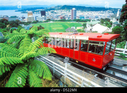 Neuseeland WELLINGTON NEUSEELAND Wellington Cable Car skyline Wellington Wellington Neuseeland North Island. Stockfoto