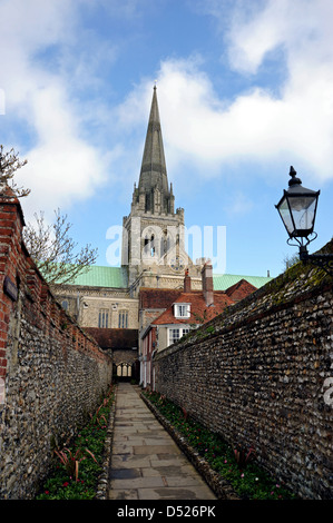 Chichester Kathedrale in West Sussex UK Stockfoto