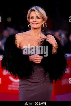 Isabella Ferrari besucht die Premiere der neuen Version von "La Dolce Vita" während des 5. internationalen Rome Film Festival im Auditorium Parco della Musica in Rom, Italien, 30. Oktober 2010. Foto: Hubert Boesl Stockfoto