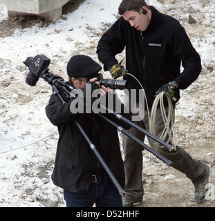 Angelina Jolie und Brad Pit Stockfoto