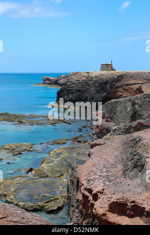 Lanzarote, Castillo de Las Coloradas auf Cape Aguila in Playa Blanca. Stockfoto