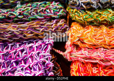 Wollstoffe, Farben. Kolumbien. Stockfoto