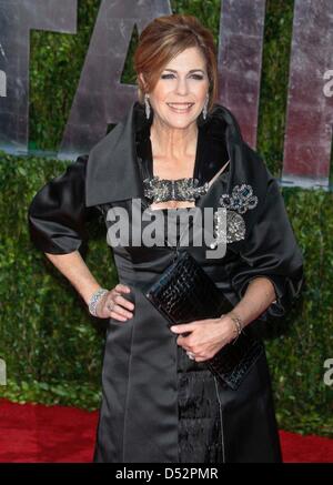 US-Schauspielerin Rita Wilson kommt bei der Vanity Fair Oscar Party im Sunset Tower in Los Angeles, USA, 7. März 2010. Foto: Hubert Boesl Stockfoto