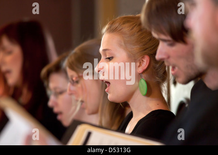 Essen, Deutschland, Uebungsensemble Chorleitung Klassen, Folkwang Universität der Künste Stockfoto