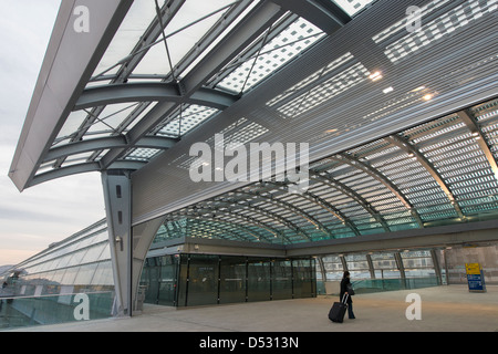 Der neue Bahnhof von Turin "Porta Susa" Piemont, Italien Stockfoto