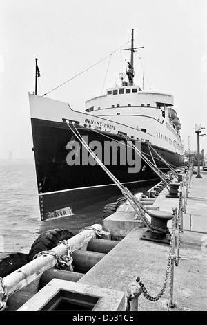 Isle Of Man Steam Packet Co. Fähre BEN-MY-CHREE fotografiert 1980. Stockfoto