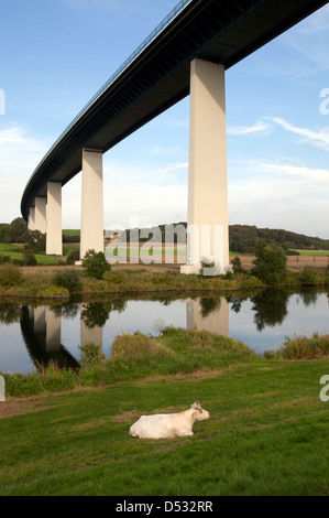 Mülheim ein der Ruhr, Deutschland, Ruhrtalbruecke Stockfoto