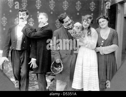 Motion Picture Szene (1916) Stockfoto