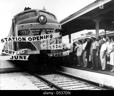 Bahnhof-Eröffnung: Fort Lauderdale, Florida Stockfoto