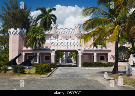 Kuba, Cienfuegos Provinz Cienfuegos, Museo Histórico Nacional Naval Gebäudehülle. Stockfoto