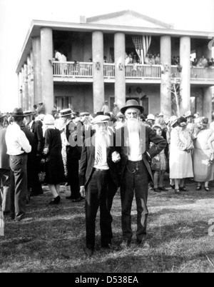 Konföderierten Veteranen am spielen Plantage Judah P. Benjamin Memorial: Ellenton, Florida Stockfoto