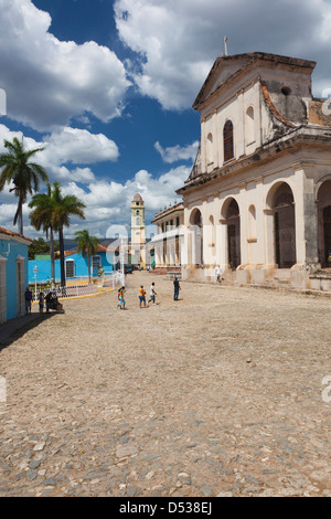 Provinz Sancti Spiritus, Trinidad, Iglesia Parroquial De La Santisima Trinidad, Kuba, Holy Trinity Church Stockfoto