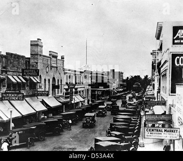 Clematis Street: West Palm Beach, Florida Stockfoto