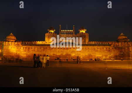 Rotes Fort. UNESCO-Weltkulturerbe in Alt-Delhi Stockfoto