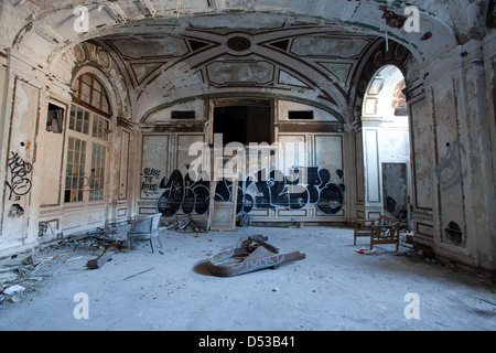 Verlassenen Lee Plaza Hotel in Detroit, Michigan Stockfoto