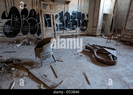 Verlassenen Lee Plaza Hotel in Detroit, Michigan Stockfoto