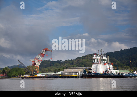 Der Hafen von Gamboa im Panamakanal, Republik Panama. Stockfoto