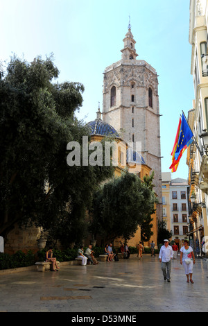 Kathedrale von Valencia Stockfoto