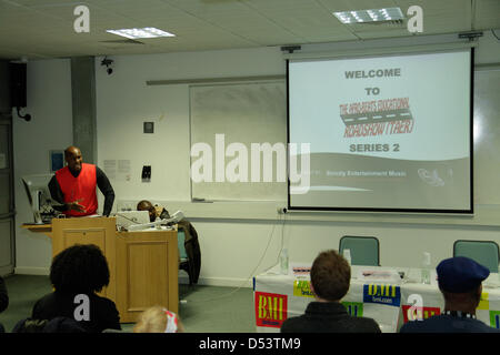 London, UK. 23. März 2013. Afro-Beats pädagogische Roadshow (Serie 2) an der University of Westminster. Stockfoto