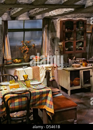 Weasleys Küche. Die Herstellung von Harry Potter zurück viele Tour bei Warner Brothers Studio UK. Stockfoto