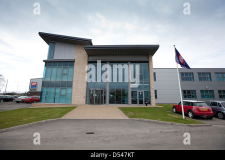 Ein G-Barr Hauptsitz, Macher von Irn-Bru, Cumbernauld, Schottland. Stockfoto