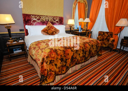 Eine viktorianische Zimmer im Hotel Kaufmann, Belfast Stockfoto