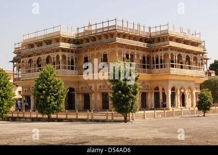 Mubarak Mahal Stadtschloss Komplex, Jaipur, Rajasthan Indien Stockfoto