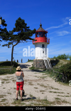 Insel Hiddensee, Leuchtturm am Gellen, Mecklenburg Western Pomerania, Deutschland Stockfoto