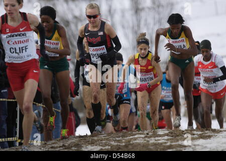 Bydgoszcz, Polen 24. März 2013 IAAF World Cross Country Chamiponships. Senior-Rennen Frau.  Im Bild: Neely Spence Stockfoto