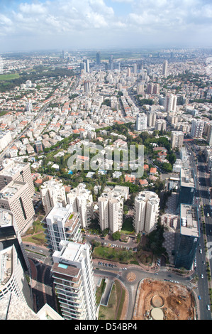 Luftaufnahme von Tel Aviv, Israel, Naher Osten Stockfoto