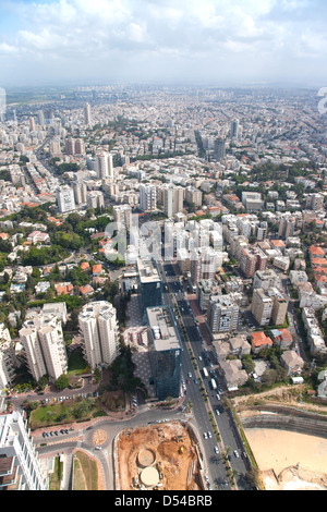 Luftaufnahme von Tel Aviv, Israel, Naher Osten Stockfoto